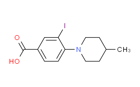CAS No. 1131614-58-8, 3-Iodo-4-(4-methylpiperidin-1-yl)benzoic acid
