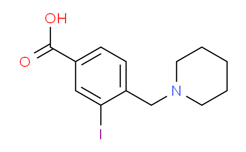 CAS No. 1131614-61-3, 3-Iodo-4-(piperidin-1-ylmethyl)benzoic acid
