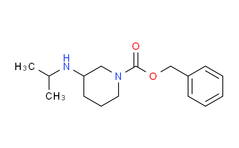 CAS No. 1281335-10-1, 3-Isopropylamino-piperidine-1-carboxylic acid benzyl ester