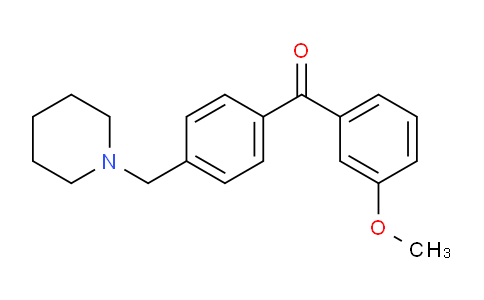 CAS No. 898771-01-2, 3-Methoxy-4'-piperidinomethyl benzophenone