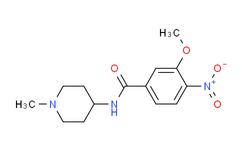 CAS No. 876126-59-9, 3-Methoxy-N-(1-methylpiperidin-4-yl)-4-nitrobenzamide