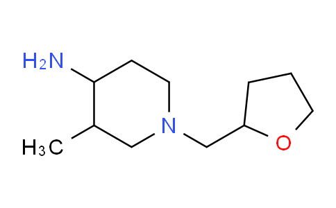 CAS No. 1250887-72-9, 3-Methyl-1-((tetrahydrofuran-2-yl)methyl)piperidin-4-amine