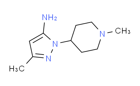 CAS No. 3524-43-4, 3-Methyl-1-(1-methylpiperidin-4-yl)-1H-pyrazol-5-amine