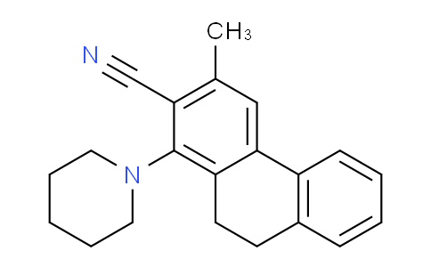 CAS No. 952203-50-8, 3-Methyl-1-(piperidin-1-yl)-9,10-dihydrophenanthrene-2-carbonitrile