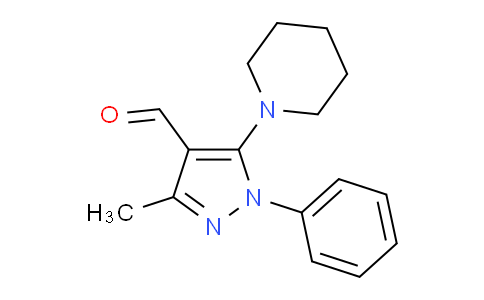 CAS No. 5499-70-7, 3-Methyl-1-phenyl-5-(piperidin-1-yl)-1H-pyrazole-4-carbaldehyde