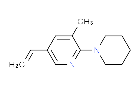 CAS No. 1355206-33-5, 3-Methyl-2-(piperidin-1-yl)-5-vinylpyridine
