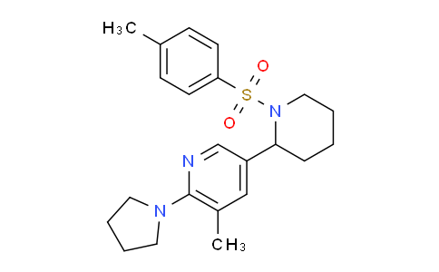 CAS No. 1352528-65-4, 3-Methyl-2-(pyrrolidin-1-yl)-5-(1-tosylpiperidin-2-yl)pyridine