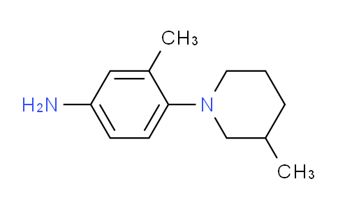 CAS No. 1152866-57-3, 3-Methyl-4-(3-methylpiperidin-1-yl)aniline