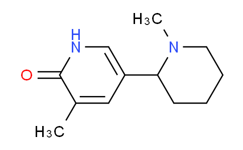 CAS No. 1352524-98-1, 3-Methyl-5-(1-methylpiperidin-2-yl)pyridin-2(1H)-one