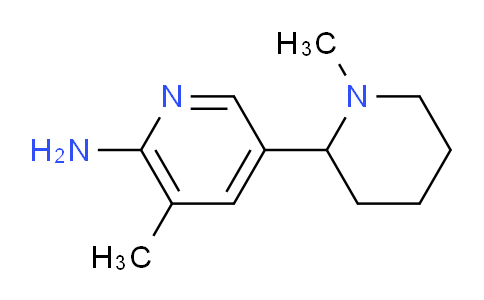 CAS No. 1352507-43-7, 3-Methyl-5-(1-methylpiperidin-2-yl)pyridin-2-amine