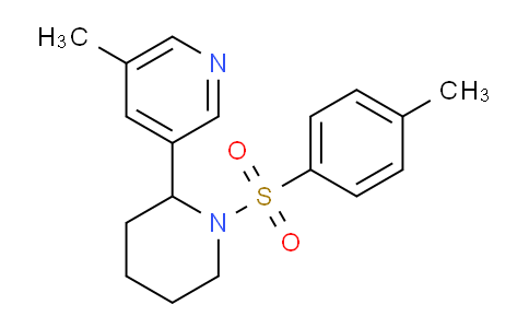 CAS No. 1352491-20-3, 3-Methyl-5-(1-tosylpiperidin-2-yl)pyridine