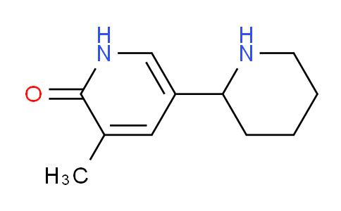CAS No. 1270518-73-4, 3-Methyl-5-(piperidin-2-yl)pyridin-2(1H)-one