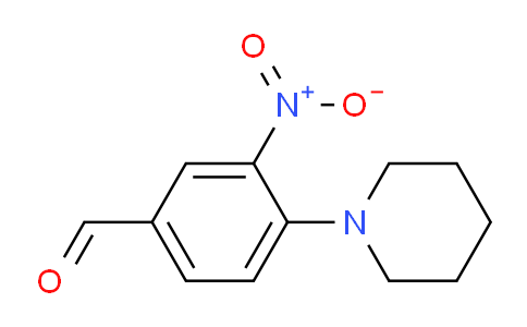 CAS No. 39911-29-0, 3-Nitro-4-(piperidin-1-yl)benzaldehyde