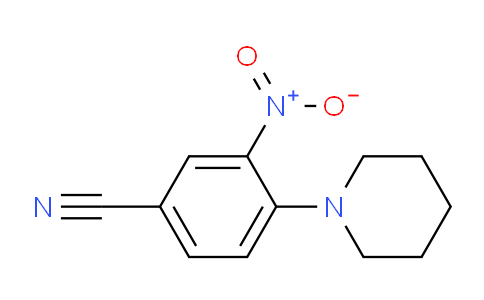 CAS No. 32117-03-6, 3-Nitro-4-(piperidin-1-yl)benzonitrile