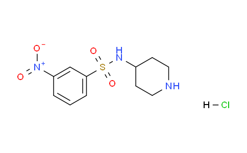CAS No. 1233955-34-4, 3-Nitro-N-(piperidin-4-yl)benzenesulfonamide hydrochloride