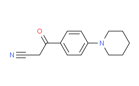 CAS No. 1135283-23-6, 3-Oxo-3-(4-(piperidin-1-yl)phenyl)propanenitrile