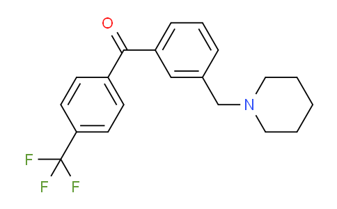 CAS No. 898793-38-9, 3-Piperidinomethyl-4'-trifluoromethylbenzophenone