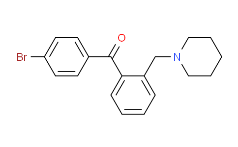 CAS No. 898773-06-3, 4'-Bromo-2-piperidinomethyl benzophenone