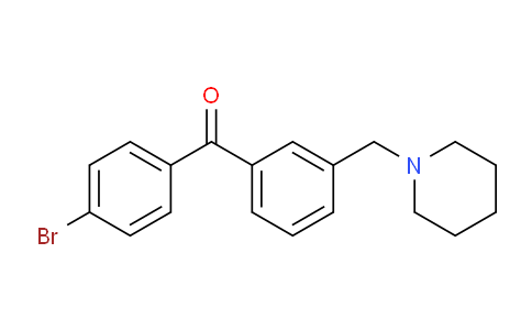 CAS No. 898792-93-3, 4'-Bromo-3-piperidinomethyl benzophenone