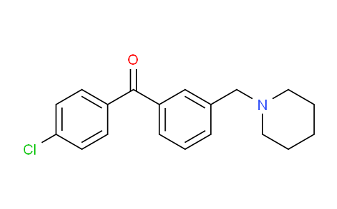 CAS No. 898792-99-9, 4'-Chloro-3-piperidinomethyl benzophenone
