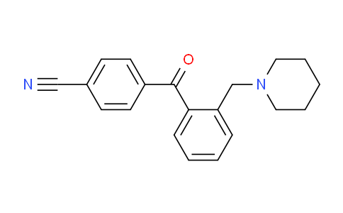 CAS No. 898751-89-8, 4'-Cyano-2-piperidinomethyl benzophenone