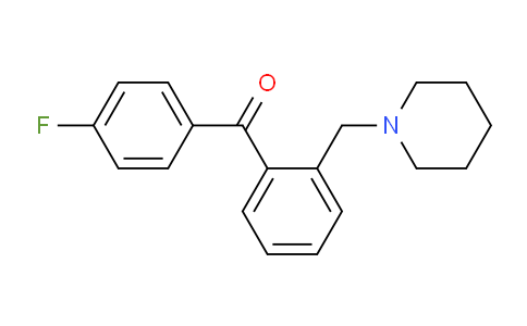 CAS No. 898773-18-7, 4'-Fluoro-2-piperidinomethyl benzophenone