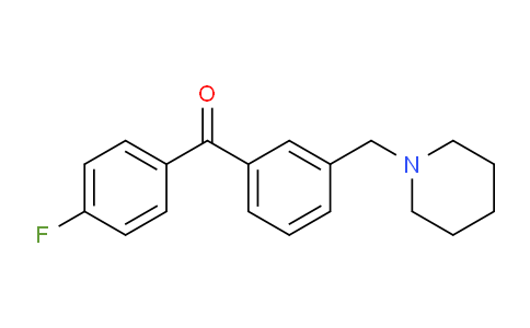 CAS No. 898793-05-0, 4'-Fluoro-3-piperidinomethyl benzophenone