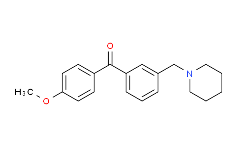 DY637519 | 898792-66-0 | 4'-Methoxy-3-piperidinomethyl benzophenone
