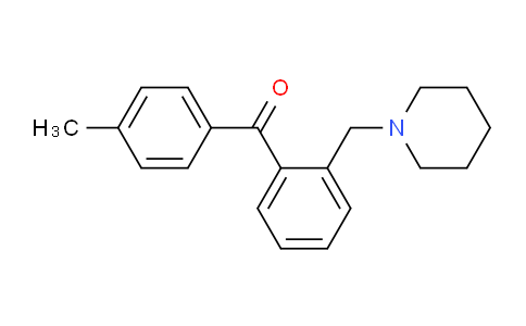 CAS No. 898751-71-8, 4'-Methyl-2-piperidinomethyl benzophenone