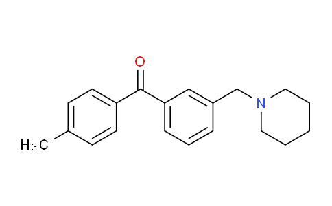 CAS No. 898792-60-4, 4'-Methyl-3-piperidinomethyl benzophenone