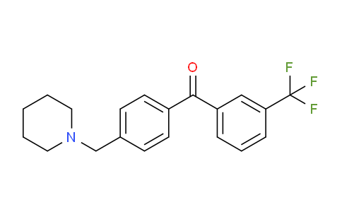 CAS No. 898775-35-4, 4'-Piperidinomethyl-3-trifluoromethylbenzophenone