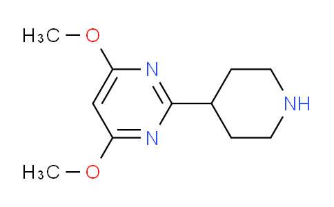 CAS No. 849924-99-8, 4,6-Dimethoxy-2-(piperidin-4-yl)pyrimidine