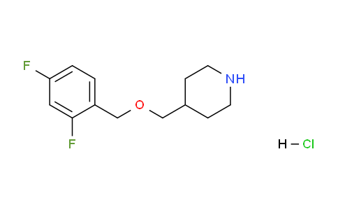 CAS No. 1220036-38-3, 4-(((2,4-Difluorobenzyl)oxy)methyl)piperidine hydrochloride