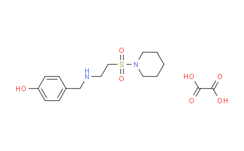 CAS No. 1332530-04-7, 4-(((2-(Piperidin-1-ylsulfonyl)ethyl)amino)methyl)phenol oxalate