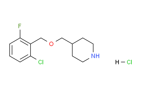 CAS No. 1289387-33-2, 4-(((2-Chloro-6-fluorobenzyl)oxy)methyl)piperidine hydrochloride