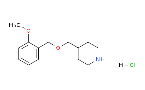 CAS No. 1220027-34-8, 4-(((2-Methoxybenzyl)oxy)methyl)piperidine hydrochloride