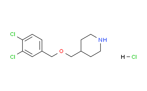 CAS No. 1289388-66-4, 4-(((3,4-Dichlorobenzyl)oxy)methyl)piperidine hydrochloride