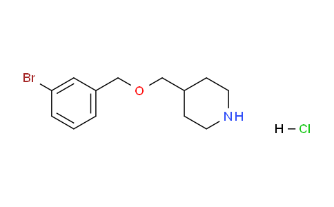 CAS No. 1220034-82-1, 4-(((3-Bromobenzyl)oxy)methyl)piperidine hydrochloride