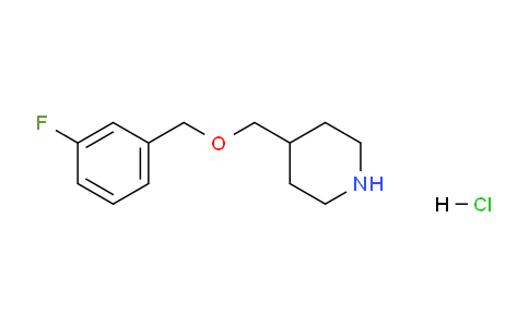 CAS No. 1261232-27-2, 4-(((3-Fluorobenzyl)oxy)methyl)piperidine hydrochloride