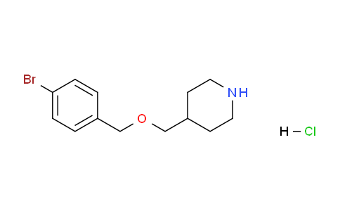 CAS No. 1220034-86-5, 4-(((4-Bromobenzyl)oxy)methyl)piperidine hydrochloride