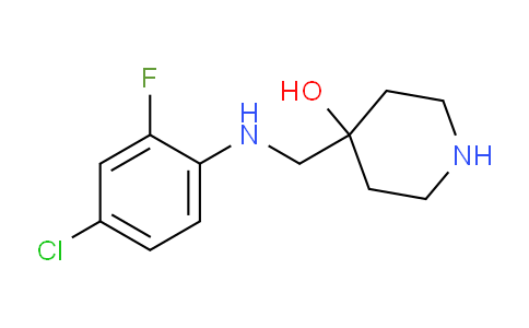 CAS No. 1335112-98-5, 4-(((4-Chloro-2-fluorophenyl)amino)methyl)piperidin-4-ol