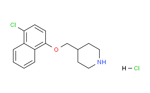 CAS No. 1220034-45-6, 4-(((4-Chloronaphthalen-1-yl)oxy)methyl)piperidine hydrochloride