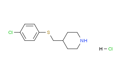 CAS No. 1211431-11-6, 4-(((4-Chlorophenyl)thio)methyl)piperidine hydrochloride
