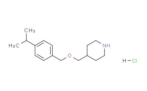 CAS No. 1219981-16-4, 4-(((4-Isopropylbenzyl)oxy)methyl)piperidine hydrochloride