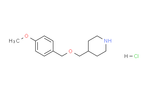 CAS No. 1219949-43-5, 4-(((4-Methoxybenzyl)oxy)methyl)piperidine hydrochloride
