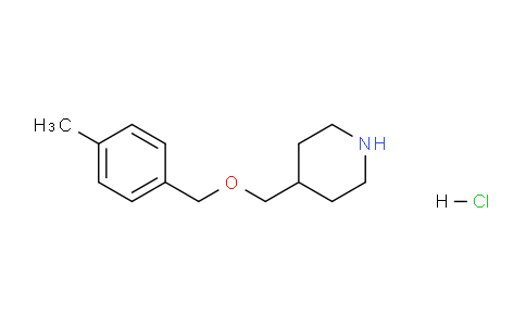 CAS No. 1353989-66-8, 4-(((4-Methylbenzyl)oxy)methyl)piperidine hydrochloride