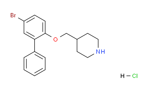 CAS No. 1220019-34-0, 4-(((5-Bromo-[1,1'-biphenyl]-2-yl)oxy)methyl)piperidine hydrochloride