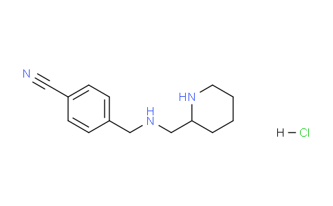 CAS No. 1353989-89-5, 4-(((Piperidin-2-ylmethyl)amino)methyl)benzonitrile hydrochloride