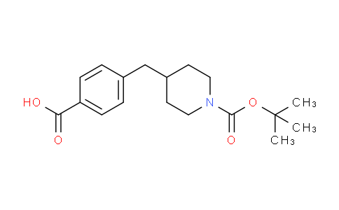 CAS No. 147969-86-6, 4-((1-(tert-Butoxycarbonyl)piperidin-4-yl)methyl)benzoic acid