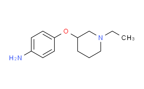 CAS No. 893753-97-4, 4-((1-Ethylpiperidin-3-yl)oxy)aniline